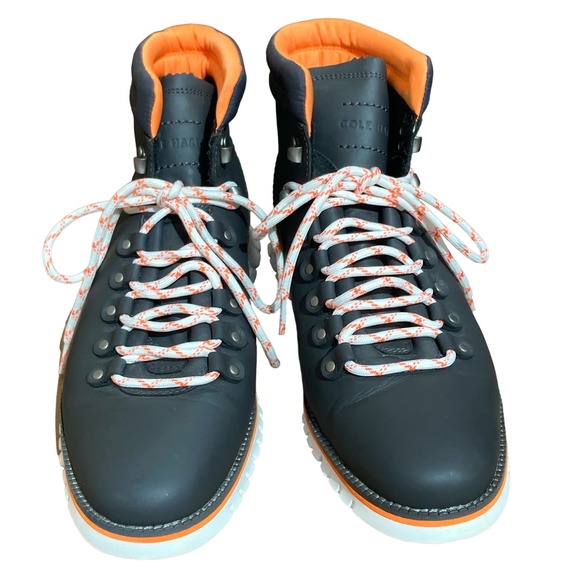 Cole Haan Men's Zerogrand Boot men's size 10 NEW Casual Hiker Waterproof Blue - Picture 4 of 11